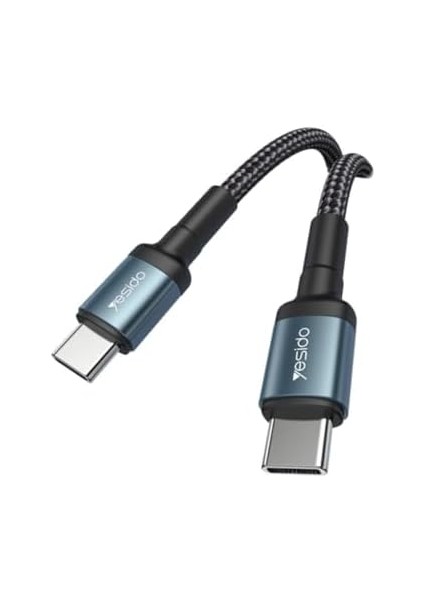 2m 60W Hasırlı Type-C To Type-C Pd Hızlı Şarj Kablosu - Siyah modelleri