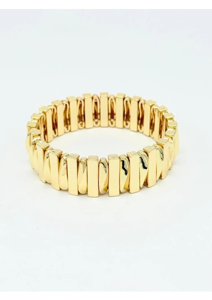 Altın Renkli Modern Tasarım Parlak Bileklik