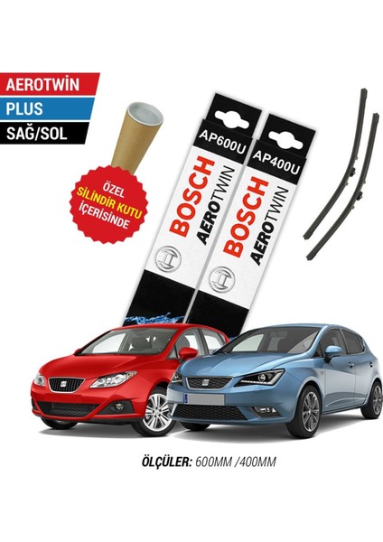 Seat Ibiza 2012 Model Silecek Takımı Ön Bosch Aerotwin Plus