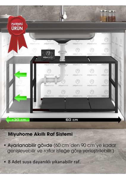 Genişletilebilir Raf Ayarlanabilir Düzenleyici Suya Dayanıklı Mutfak Düzenleyici Banyo Düzenleyici fiyatları