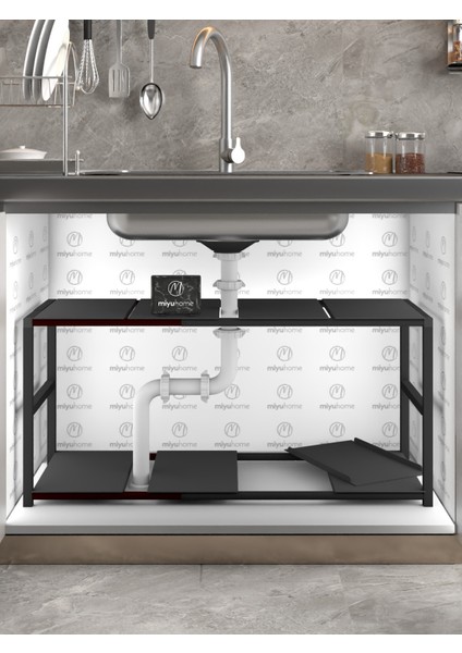 Genişletilebilir Raf Ayarlanabilir Düzenleyici Suya Dayanıklı Mutfak Düzenleyici Banyo Düzenleyici