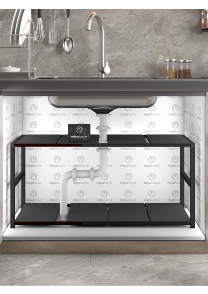 Genişletilebilir Raf Ayarlanabilir Düzenleyici Suya Dayanıklı Mutfak Düzenleyici Banyo Düzenleyici