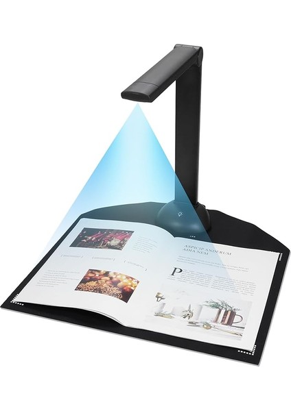 Belge Kamerası Kitap Tarayıcı A3 A4 Boyutunda LED Dolgu Işığı ile Hd 16 Megapiksel Yüksek Hızlı Tarama Desteği Çok Dilli Ocr Yazılımı Kimlik Kartları Için Windows ile Uyumlu USB Bağlantı Nokta