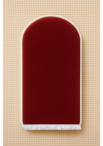 3 CM Süngerli Ortopedik Lüks Kadife Seccade Diz Ağrıtmaz Namazlık Suni Deri Tabanlı 70 x 120 cm