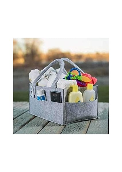 Keçe Anne Bebek Bakım Çantası, Bebek Bezi Düzenleyici, Bebek Ürünleri, Krem, Koyma Taşıma Saklama Organizeri modelleri