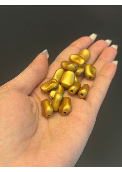 50 Adet 1 cm Sarı Fasulye Boncuk Takı Boncuğu fiyatları