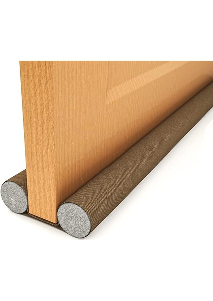 Taraflı Kapı Altı Izolasyon Süngeri, Kapı Altı Rüzgar Önleyici, Ayarlanabilir, Soğuk Geçirmez, Toz Geçirmez, Eşik Altlığı, Kapı Contası (Kahverengi)