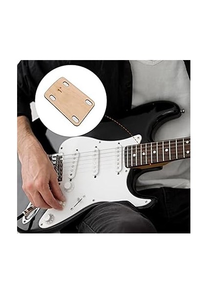 3 Adet Katı Akçaağaç Ahşap Gitar Shim Müzik Aleti Aksesuarları Koruma 0.25, 0.5 ve 1 Derece Gitar Plakası Aracı fiyatları