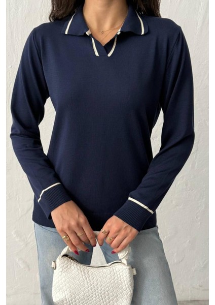 Ribelle Lacivert Triko Kazak modelleri