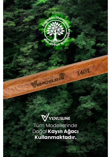 Venüsline Professional 1401 – Kısa Saçlar Için Masaj Etkili Tarama ve Şekil Verme Fırçası