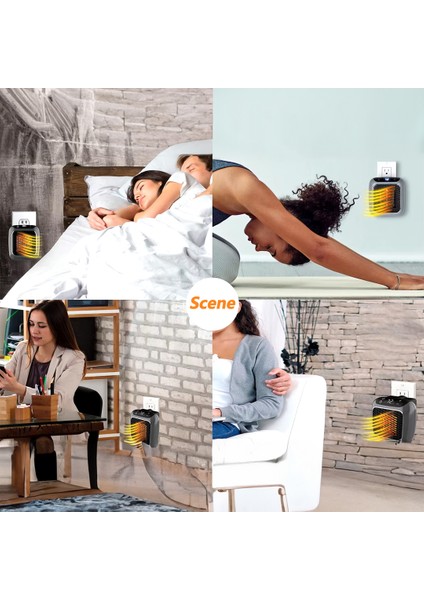 800 Watt Priz Tipi Uzaktan Kumandalı Taşınabilir Isıtıcı fırsatları