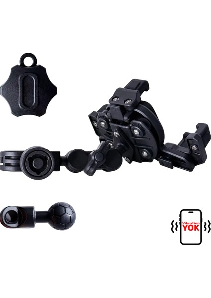 CT-M20 Telefon Tutucu Titreşim Özellikli Motosiklet Gidon Yatay Kullanım Su Geçirmez Üniversal modelleri