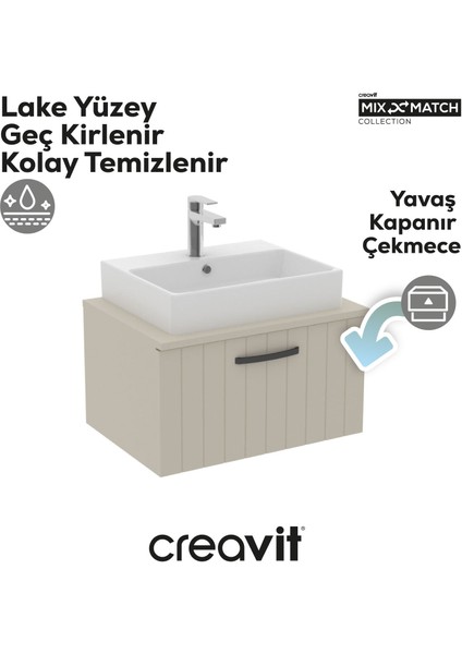D10 Next Lavabo Dolabı Çekmeceli 65 cm Dafne Lake modelleri