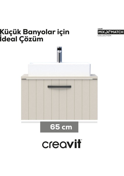 D10 Next Lavabo Dolabı Çekmeceli 65 cm Dafne Lake fırsatları