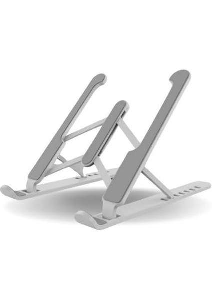 Katlanabilir Laptop Standı – 6 Kademe Yükseklik Ayarlı, Ergonomik Dizüstü Bilgisayar Yükseltici, Kaymaz Silikon Tabanlı, Taşınabilir Laptop Sehpası – Tüm Modellerle Uyumlu