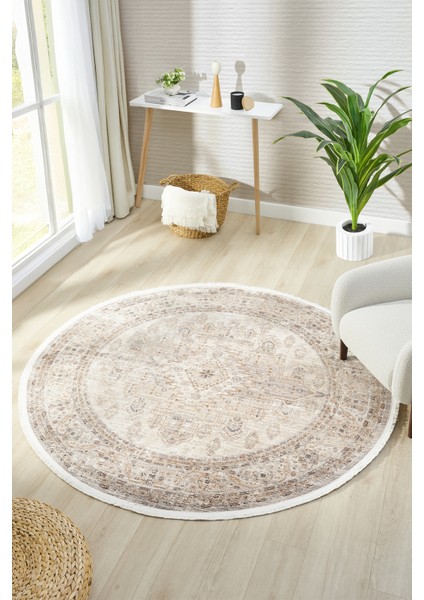 Valeria %100 Polyester Vintage Modern Dokuma Salon Oturma Odası Halısı