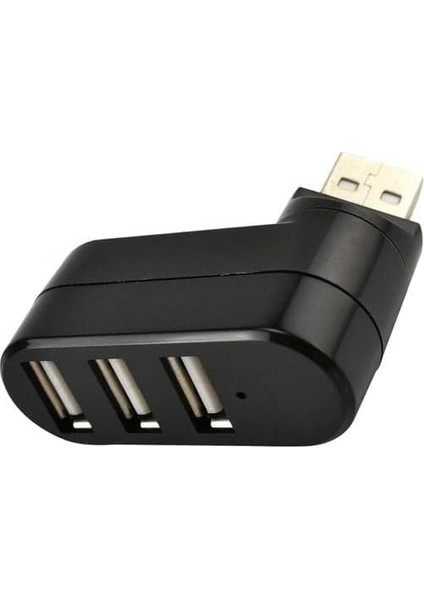 3 Portlu USB 2.0 Hub Döner Kafalı Splitter Hub Adaptör Siyah fiyatları