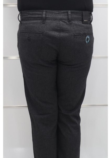 Fistan Store Erkek Füme Desenli Normal Bel Dar Kalıp Dar Paça Kışlık Keten Pantolon indirimleri