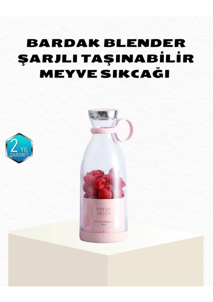 Buğz Kablosuz Taşınabilir Mini Blender – USB Şarjlı, 1200MAH