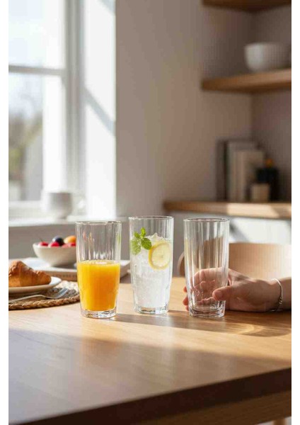 Diamond 8" Lı Meşrubat Bardağı (Nobleev)