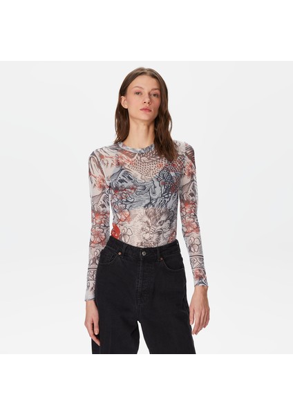 Unıted4 Kadın Beyaz Body