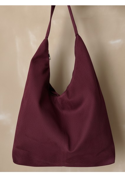 Aria Süet Geniş Omuz Çantası modelleri