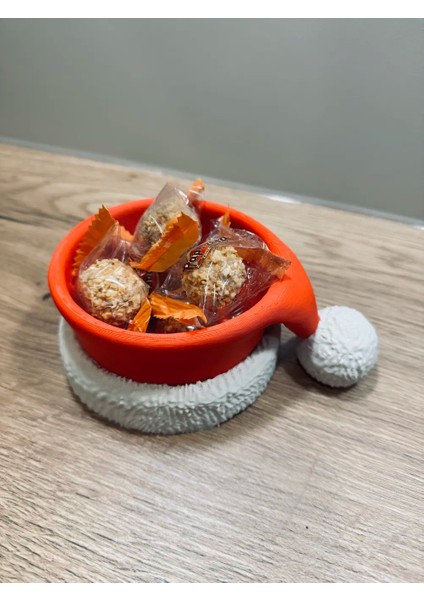 Yılbaşı Şapkalı Şekerlik / Kase – Noel Temalı Dekoratif Yılbaşı Kutusu fiyatları