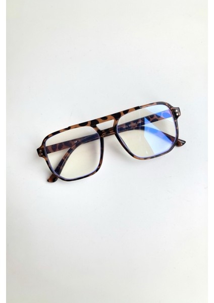 Mavi Işık Korumalı Unisex Gözlük Optik Uyumlu Blue Block Leopar Çerçeve fiyatları