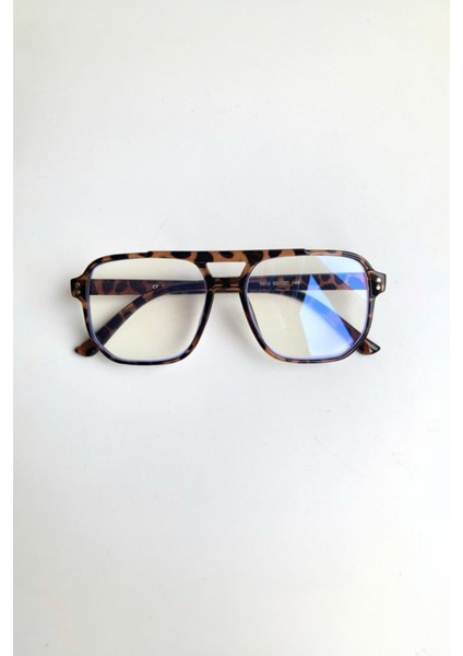 Mavi Işık Korumalı Unisex Gözlük Optik Uyumlu Blue Block Leopar Çerçeve modelleri