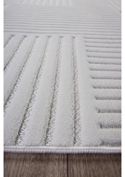 Ekru Beyaz Sisal Bukle Dokuma Hasır Makine Halısı Saçaklı Kaymaz Oturma Salon Mutfak Çocuk Oda