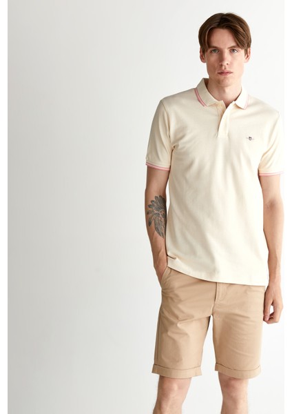 Erkek Krem Regular Fit Polo