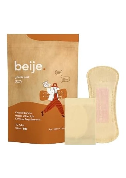 Beije 30&apos;lu Süper Günlük Ped