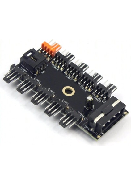 Fan Çoklayıcı ve Kablosu 10 Port Fan Power Ide Switch Pwm Çoğaltıcı Hub 4337