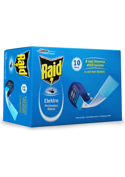 2 Adet Raid Elektro Mat Makine fiyatları