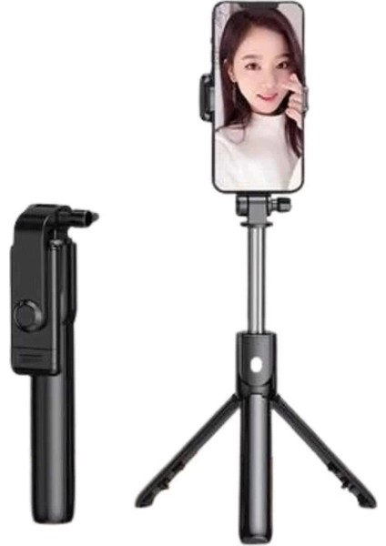 Selfie Çubuğu Tripod Bluetooth Kumandalı Selfie Çubuğu Telefon Tutucu modelleri