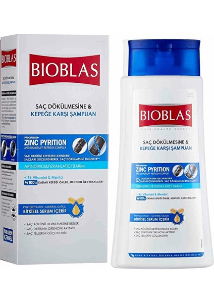 3 Adet Bioblas Saç Dökülmesine Karşı Şampuan 360 ml Kepek Önleyici