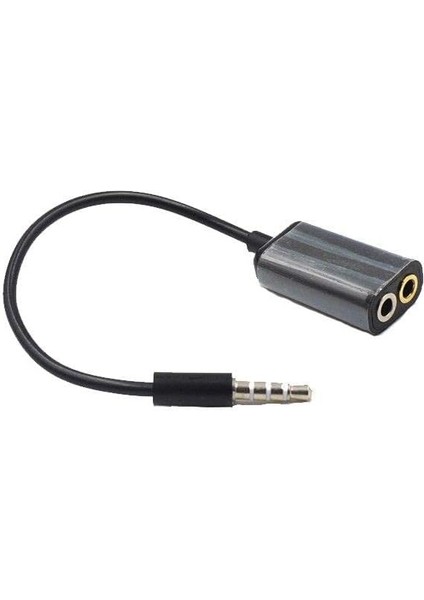 Aux 3.5mm Ses Mikrofon Kulaklık Çevirici Kablo Beyaz fiyatları