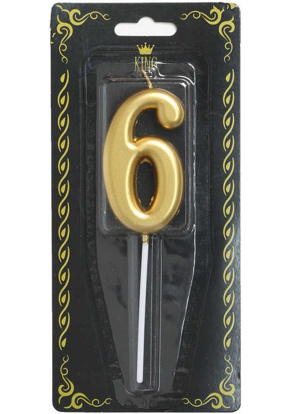 2 Adet Rakam Mum 6 Numara Altın fiyatları