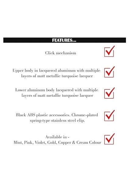 F108 Tükenmez Kalem, Kapaktan Basmalı Mekanizma, Mint fiyatları