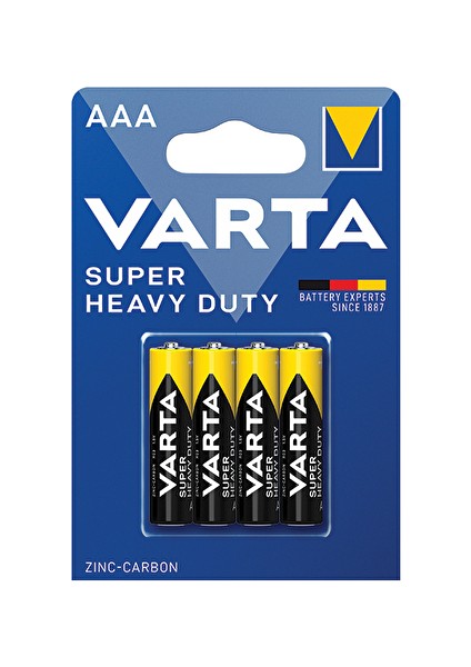 3 Adet Varta Pil Süperlife 4'lü Ince Pil