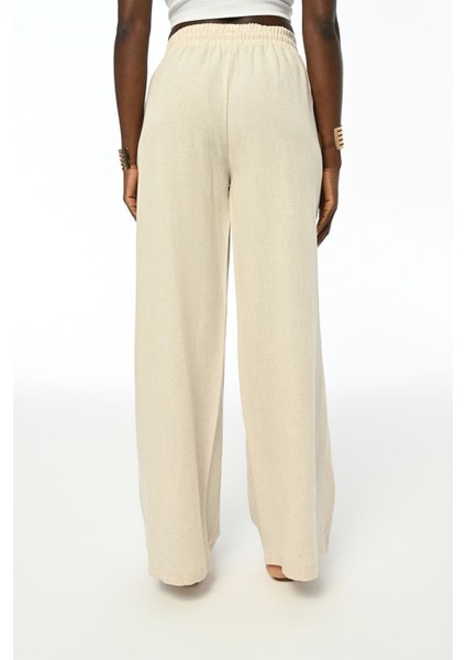 Kadın Kuş Nakış Işlemeli Bol Paça Pantolon fiyatları