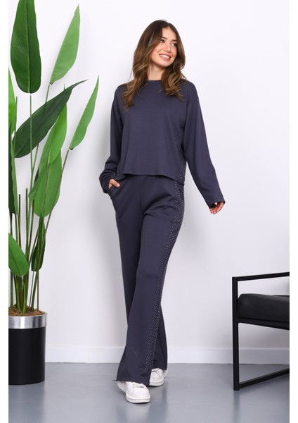 Füme Yanları Taş Detaylı Modal Takım fiyatları