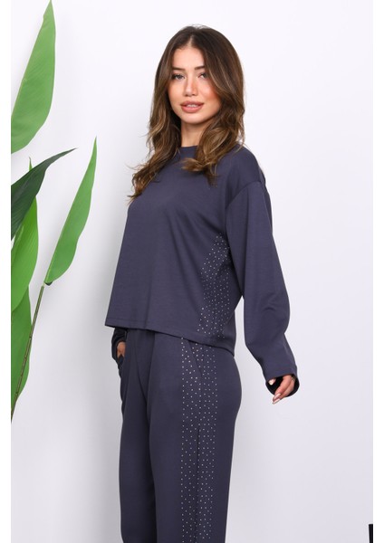 Füme Yanları Taş Detaylı Modal Takım modelleri