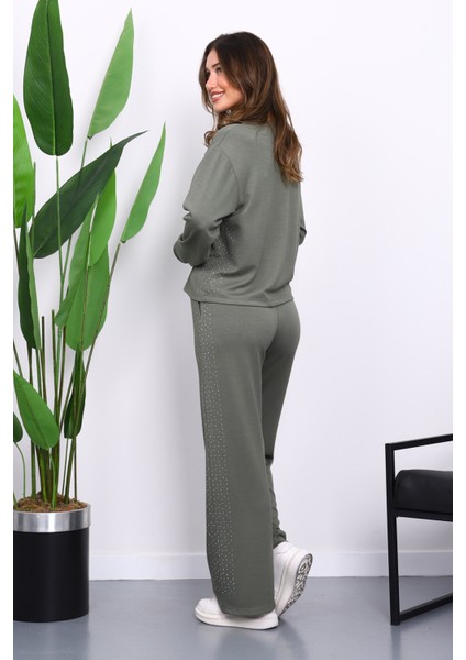 Haki Yanları Taş Detaylı Modal Takım fırsatları