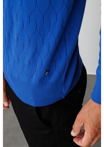 Saks Standart Fit Dar Kalıp Yarım Balıkçı Düz Uzun Kollu Triko fırsatları