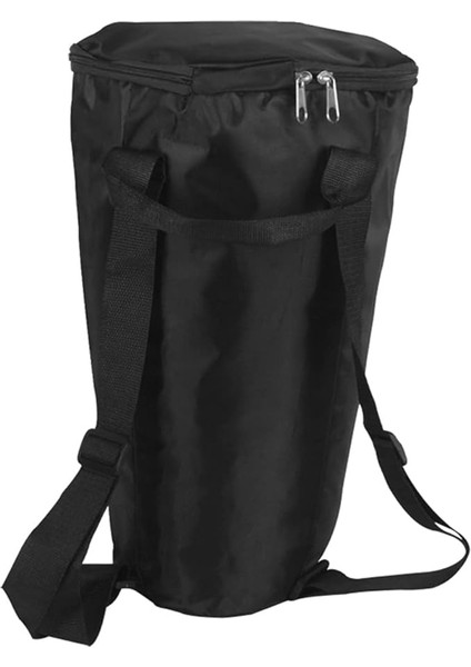 Djembe Çantası 20,4 cm Afrika Djembe Drum Bag Carry Gig Bag Su Geçirmez Oxford Bez El Çantası Sırt Çantası (Siyah)