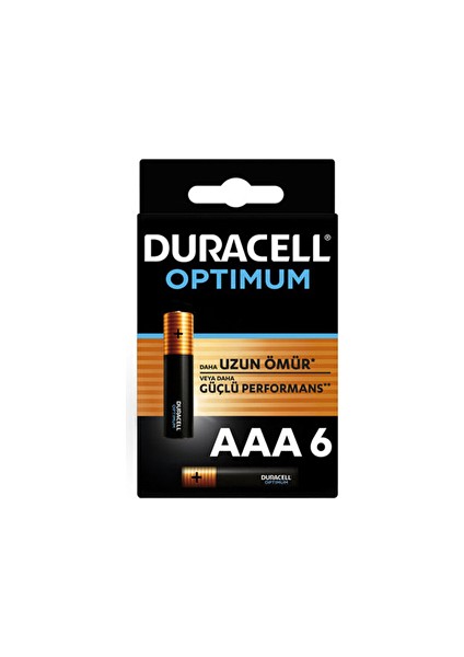 4 Adet Duracell Optimum Ince Kalem 6'lı Aaa