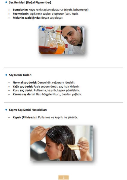 Kadın Kuaförlüğü Kalfalık-Ustalık Sınavları Hazırlık Kitabı modelleri
