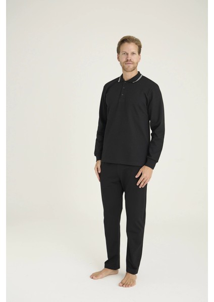 Kocabey 6014 Erkek Triko Yaka Pijama Takım