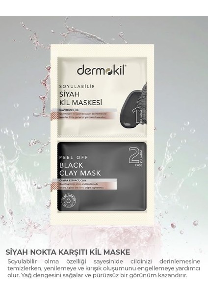 Dermokil Soyulabilir Siyah Maske 2x7.5 ml fiyatları